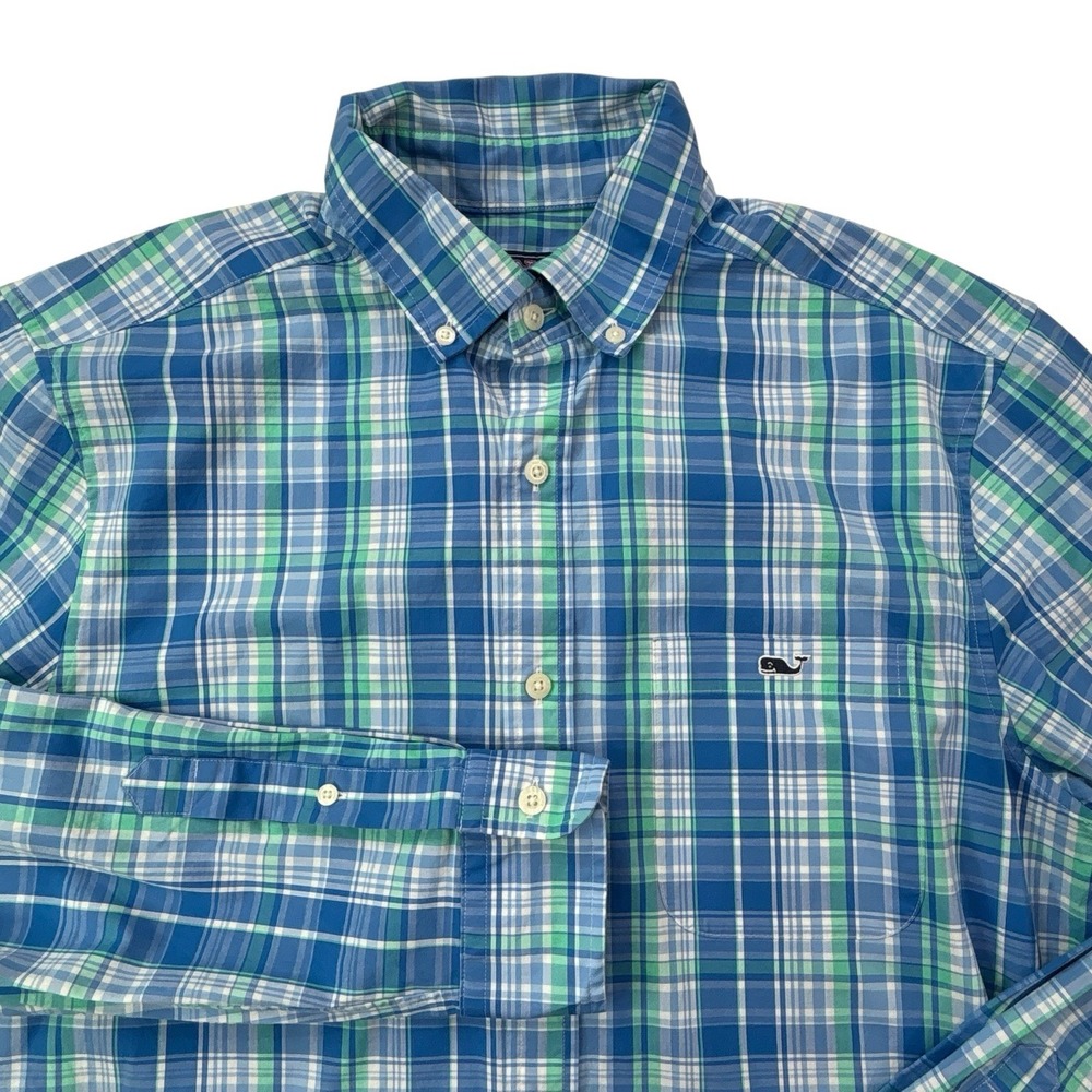 Vineyard Vines Mens M Medium Button-Down Classic Fit Plaid Tucker Fit Shirt - Picture 3 of 16